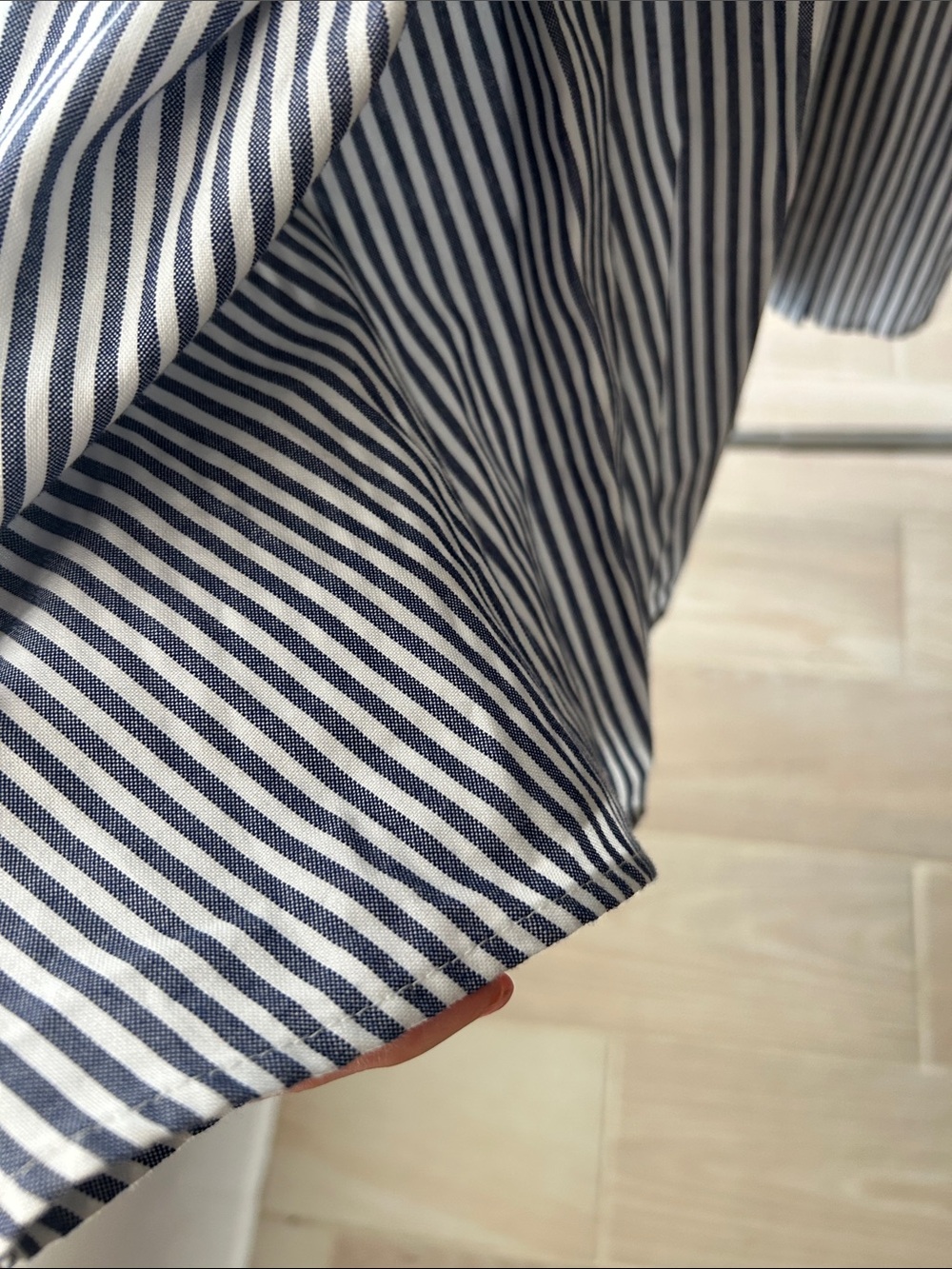 Eliza J Black and White Striped Shirt Dress women’s - Picture 5 of 7